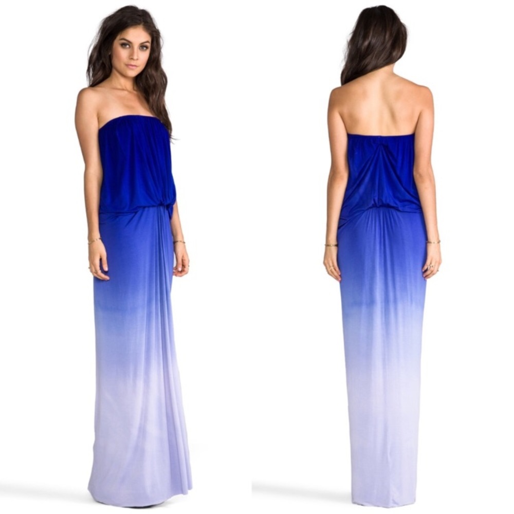 Young Fabulous & Broke Blue/white Ombré Maxi